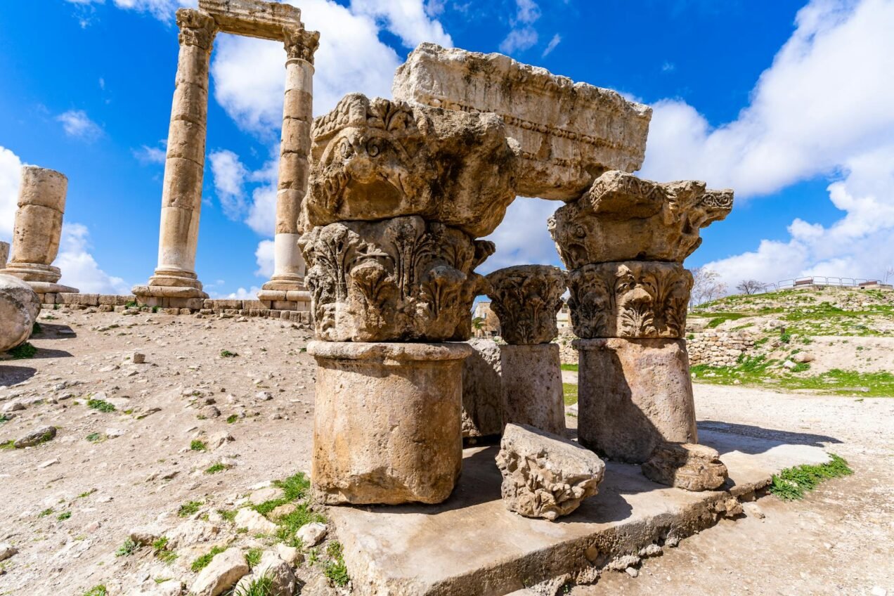 Amman Citadel with Roman Theater in view